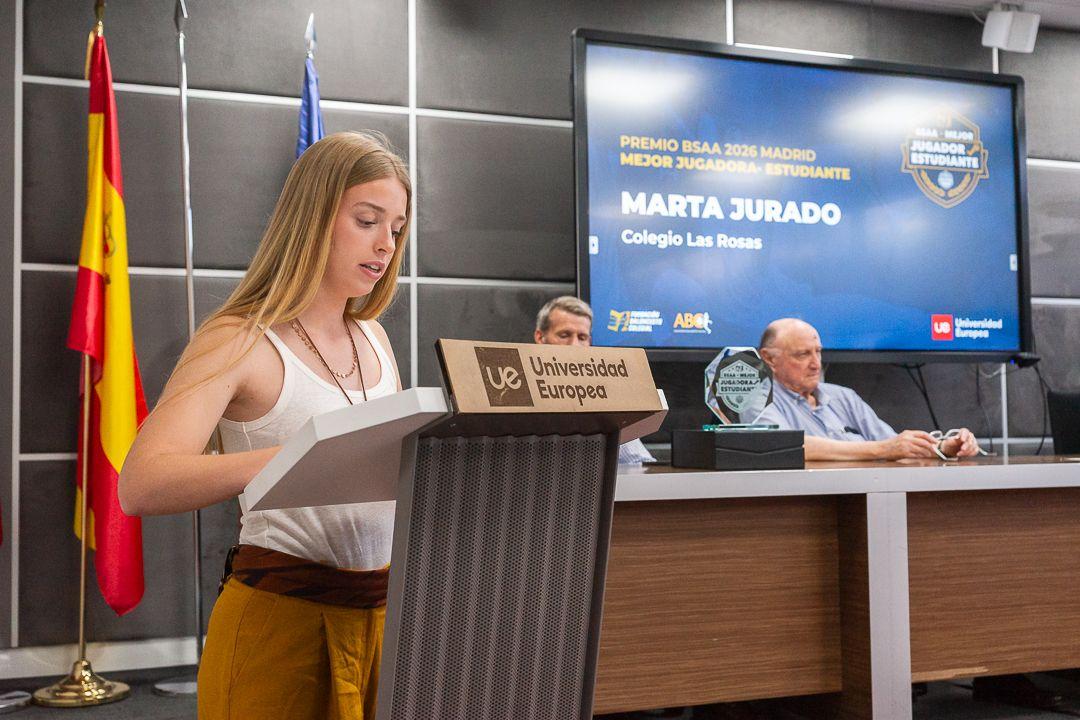 Una alumna de Las Rosas gana el Best Student Athlete Award (BSAA) 2026 de la Copa Colegial Madrid