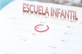 Calendario escolar primer ciclo Educación Infantil